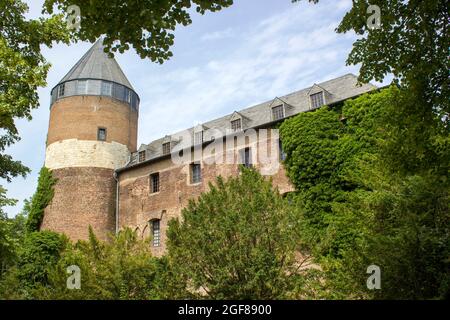 Viersen-Brueggen - vue sur le château de Brueggen (Brüggen), Rhénanie-du-Nord Westphalie, Allemagne Banque D'Images