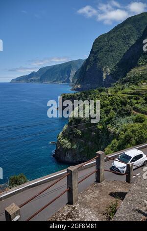 Seixal Village, côté nord de l'île de Madère Banque D'Images