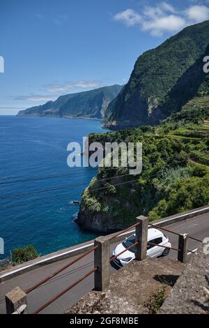 Seixal Village, côté nord de l'île de Madère Banque D'Images