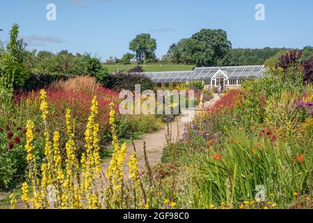 La frontière chaude au jardin clos de Helmsley Banque D'Images