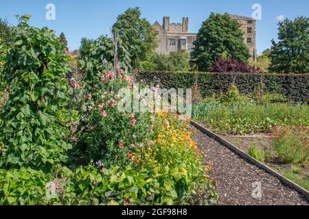 Parcelle de légumes du jardin clos d'Helmsley Banque D'Images