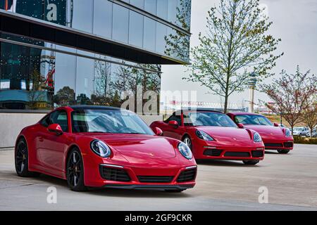 Porche Experience Center, Sport Driving School, Atlanta, Géorgie, Banque D'Images