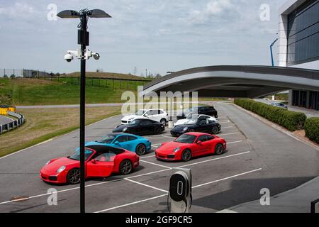 Porche Experience Center, Sport Driving School, Atlanta, Géorgie, Banque D'Images