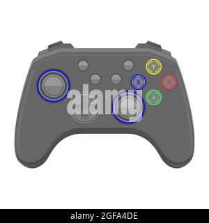 Manette de jeu moderne. Icône du clavier. Joystick pour les jeux. Contrôleur de jeu vidéo. Console de jeu. Banque D'Images