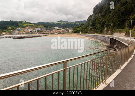 plage de deba en pays basque espagne Banque D'Images