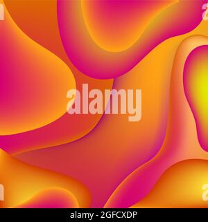 illustration à vecteur liquide, bonne pour l'arrière-plan de l'affiche promotionnelle Illustration de Vecteur