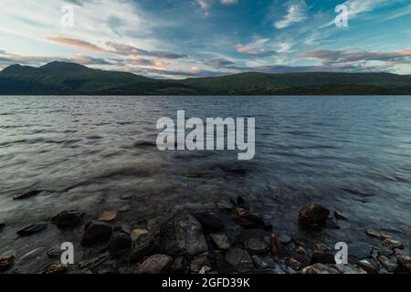 Loch Lomond pendant des vacances en Ecosse Banque D'Images