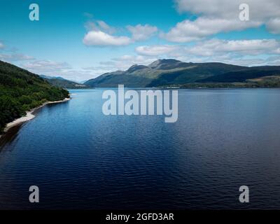 Loch Lomond pendant des vacances en Ecosse Banque D'Images