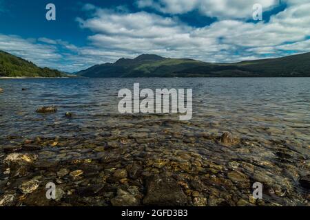 Loch Lomond pendant des vacances en Ecosse Banque D'Images