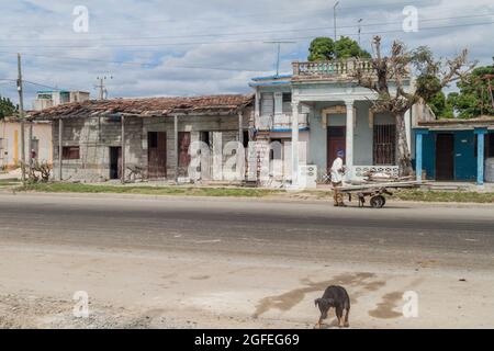 CIENFUEGOS, CUBA - 11 FÉVRIER 2016 vie de rue à Cienfuegos Cuba Banque D'Images