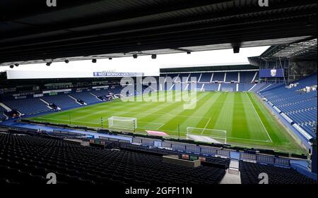 West Bromwich, Royaume-Uni. 25 août 2021. Vue générale du stade avant le match de la Carabao Cup aux Hawthorns, West Bromwich. Le crédit photo devrait se lire: Andrew Yates/Sportimage crédit: Sportimage/Alay Live News Banque D'Images