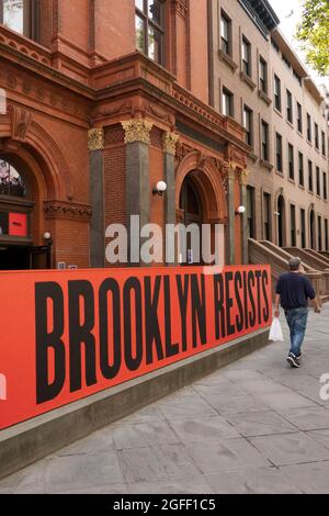 Brooklyn, bâtiment historique de la société à New York Banque D'Images