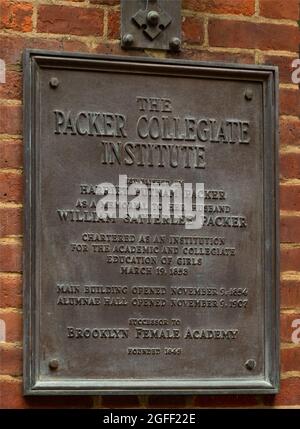 Packer Collegiate institute dans le centre-ville de Brooklyn, New York Banque D'Images