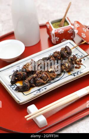 foie d'anguille grillé, unagi pas de kimoyaki, cuisine japonaise Banque D'Images