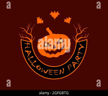 halloween party vector 2021, idéal pour halloween party invitations, cartes de voeux, halloween party affiches. impression de t-shirt Illustration de Vecteur