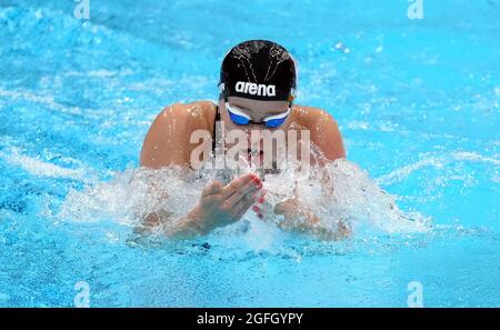 Lisa Kruger des pays-Bas pendant la course BreastStroke SB9 de 100m féminin chauffe pendant la natation au Centre aquatique de Tokyo le deuxième jour des Jeux paralympiques de Tokyo en 2020 au Japon. Date de la photo: Jeudi 26 août 2021. Banque D'Images