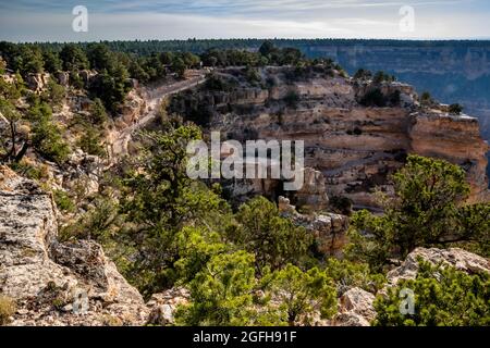 Vue sur le parc national du Grand Canyon, Arizona Banque D'Images