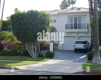 Beverly Hills, Californie, États-Unis 24 août 2021 UNE vue générale de l'atmosphère de l'actrice June Collyer, acteur Stuart Erwin et comédienne Jack carter ancien domicile/maison au 603 N. Foothill Road le 24 août 2021 à Beverly Hills, Californie, États-Unis. Photo par Barry King/Alay stock photo Banque D'Images