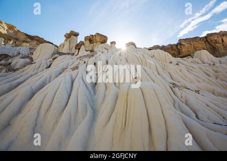 Des hoodoos inhabituels Wahweap dans l'Utah, aux États-Unis Banque D'Images