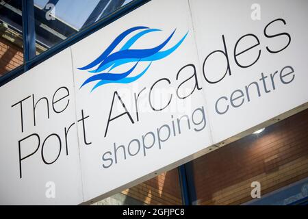 Ellesmere Port, le centre commercial Port Arcades Banque D'Images