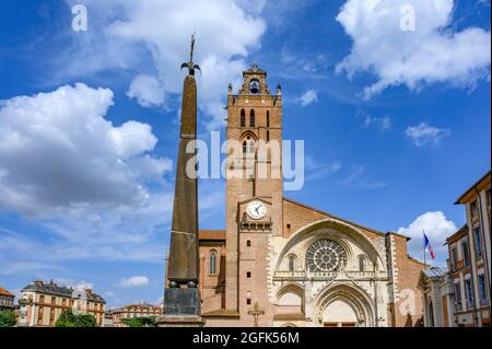 La cathédrale Saint-Etienne à Toulouse, dans le sud de la France Banque D'Images