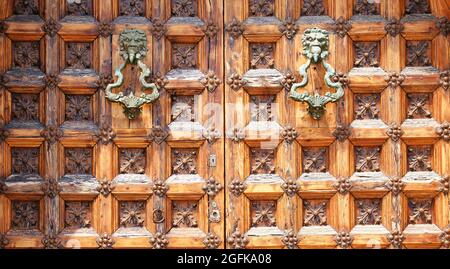 Détails de la porte pour les fonds et les textures Banque D'Images