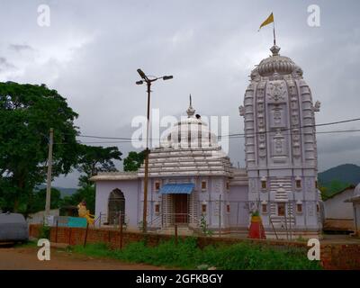 Temple Jagannath, façade, Paduwa, Katni, Orissa, Inde Banque D'Images