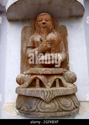 Maharshi Valmiki, Temple Jagannath, Paduwa, Katni, Orissa, Inde Banque D'Images