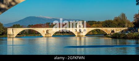 FRANCE, VAUCLUSE (84) AVIGNON, PONT SAINT-BENEZET PONT Banque D'Images