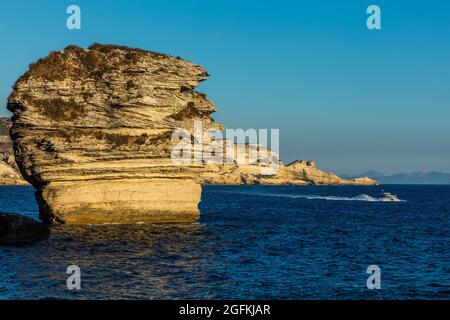 FRANCE, CORSE DU SUD (2A) RÉGION EXTRÊME SUD, BONIFACIO Banque D'Images
