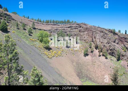 Cratère volcanique sur Grand Canary, Espagne Banque D'Images