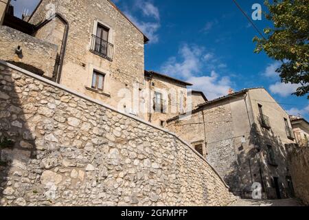 Italie, Santo Stefano di Sessanio Banque D'Images