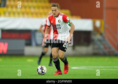 BORAS, SUÈDE - AOÛT 26 : Jens Toornstra de Feyenoord lors du match de la Ligue des conférences de l'UEFA entre IF Elfsborg et Feyenoord à l'arène de Boras le 26 août 2021 à Boras, Suède (photo de Yannick Verhoeven/Orange Pictures) Banque D'Images