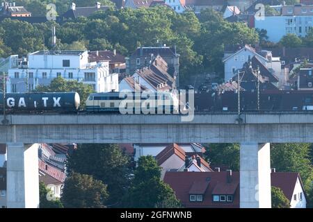 Stuttgart depuis la colline de Muckensturm. Banque D'Images