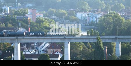 Stuttgart depuis la colline de Muckensturm. Banque D'Images