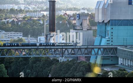 Stuttgart depuis la colline de Muckensturm. Banque D'Images