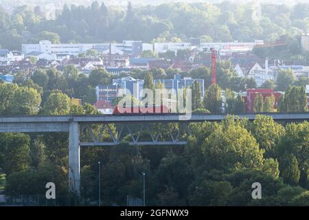 Stuttgart depuis la colline de Muckensturm. Banque D'Images