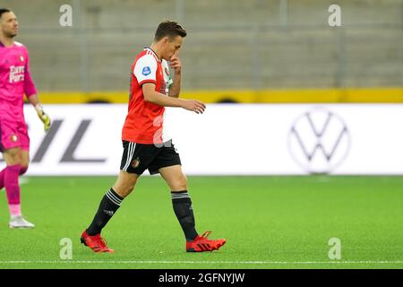 BORAS, SUÈDE - AOÛT 26 : Jens Toornstra de Feyenoord déçu lors du match de la Ligue des conférences de l'UEFA entre IF Elfsborg et Feyenoord à l'arène de Boras le 26 août 2021 à Boras, Suède (photo de Yannick Verhoeven/Orange Pictures) Banque D'Images