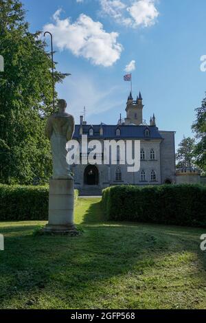 Laitse, Estonie - 12 août 2021 : vue sur le manoir du château de Laitse dans le nord de l'Estonie Banque D'Images