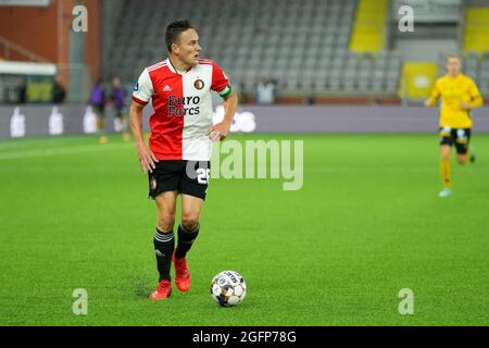 BORAS, SUÈDE - AOÛT 26 : Jens Toornstra de Feyenoord lors du match de la Ligue des conférences de l'UEFA entre IF Elfsborg et Feyenoord à l'arène de Boras le 26 août 2021 à Boras, Suède (photo de Yannick Verhoeven/Orange Pictures) Banque D'Images