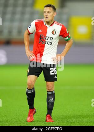 BORAS, SUÈDE - AOÛT 26 : Jens Toornstra de Feyenoord lors du match de la Ligue des conférences de l'UEFA entre IF Elfsborg et Feyenoord à l'arène de Boras le 26 août 2021 à Boras, Suède (photo de Yannick Verhoeven/Orange Pictures) Banque D'Images