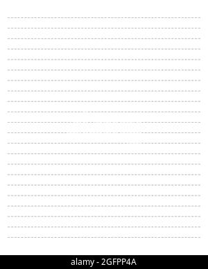 Papier quadrillé. Arrière-plan abstrait rayé avec lignes horizontales de couleur. Motif géométrique pour l'école, papier peint, textures, bloc-notes. Papier ligné vierge Illustration de Vecteur