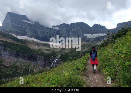 Parc national des Glaciers été 2021. Tous les glaciers du parc national devraient avoir fondu en 2020 Banque D'Images