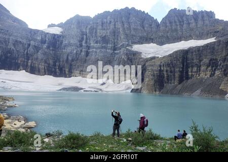 Parc national des Glaciers été 2021. Tous les glaciers du parc national devraient avoir fondu en 2020 Banque D'Images