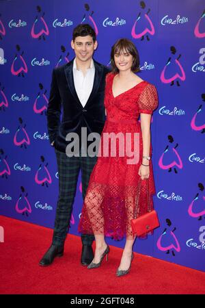 Londres, Royaume-Uni. 25 août 2021. Matt Richardson et Sam Rollinson assistent à la « Cendrillon » d'Andrew Lloyd Webber au Gillian Lynne Theatre. Crédit : SOPA Images Limited/Alamy Live News Banque D'Images