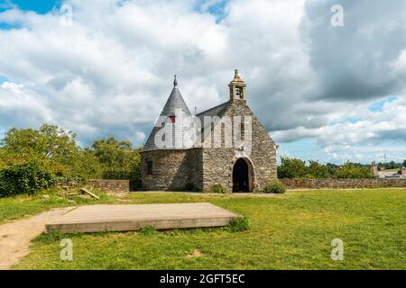 Magnifique parc du Château de Rochefort en Terre dans le Morbihan, Bretagne, France Banque D'Images