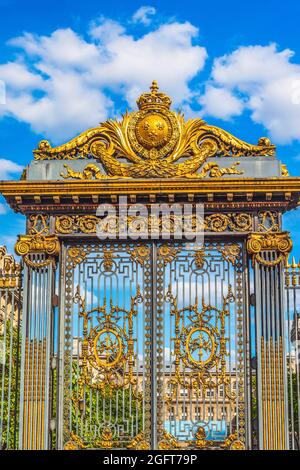 Cour d'appel du Golden Gate Palais de Justice Cour Paris France. Plus grande cour d'appel de France Banque D'Images