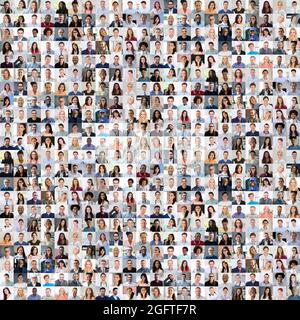 Photos d'avatar de personnes diverses. Portraits de visage de personne Banque D'Images