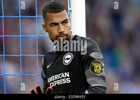 Robert Sanchez de Brighton & Hove Albion - Brighton & Hove Albion v Watford, Premier League, Amex Stadium, Brighton, Royaume-Uni - 21 août 2021 usage éditorial exclusif - restrictions DataCo applicables Banque D'Images