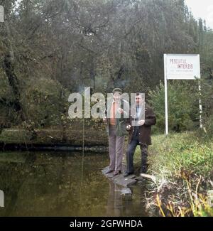 Acteurs roumains Ilarion Ciobanu & Gheorghe Dinica, env. 1980 Banque D'Images